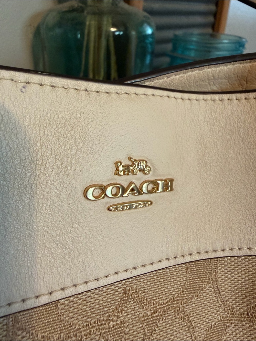 Coach Signature Lexy Shoulder Bag with Cream Trim F27579 - Picture 3 of 14